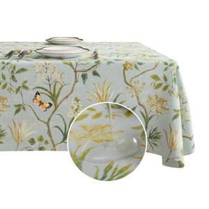 lot 2951 image: HOMOHEINI Rectangle Table Cloth,100% Waterproof Tablecloth Oil Proof Spill Proof Vinyl Table Cloth, Wipe Clean Plastic Table Cover for Dining, Camping, Indoor and Outdoor 54 x 120,Leaves