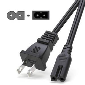 lot 2953 image: BICMICE 12Ft Extra Long 2 Prong Polarized Power Cord for Vizio-LED-TV Smart-HDTV E-M-Series Sound Bar 2 Slot Adapter-AC-Wall-CableIEC-60320 IEC320 C7 to NEMA 1-15P for Sharp Philips LED TV PS1 PS2