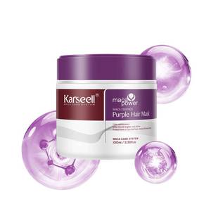 lot 2968 image: Karseell 3.38floz 100ml Purple Hair Mask Professional Neutralizes Brass & Yellow Tones For Blonde Silver Gray Highlighted Hair