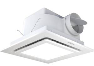 lot 3000 image: Bathroom Exhaust Fan with Light, 12 INCH, Upgraded Quiet Square Vent Fans with Adjustable LED Light, 141 CFM, for Bathroom, Office, Home