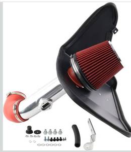 lot 3009 image: Cold Air Intake Compatible with 2010-2011 Chevrolet Camaro with 3.6L V6 engine Performance Air Intake System with Black Heat Shield, Red Filter