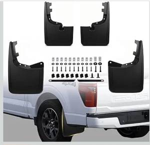 lot 3014 image: Upgraded Mud Flaps Fit for Ford F150 2026 2025 2024 2023 2022 2021, Mud Flaps for Pickup Trucks Splash Guard Compatible with 2025 Ford F150 Accessories, No Drilling Mud Gards Mudflaps, Set of 4