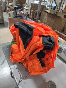 lot 3027 image: Big Ole Halloween Inflatable pumpkin