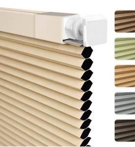 lot 3044 image: Shade&Beyond No Drill No Tools 45 W X 64 H Beige Blackout Cellular Shades Easy to Install for Indoor Windows Cordless Honeycomb Blinds Thermal Insulated Noise Reduction,Custom Size