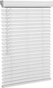 lot 3048 image: SMONTER 2 Slat Faux Wood Blinds with Crown Valance- Cordless Horizontal Blinds Room Darkening Blinds for Windows Bedroom, Bathroom, Living Room, Glass Door Interior Decor, 30 Wx 60 H
