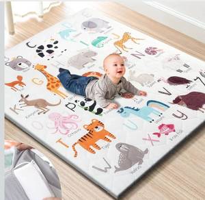 lot 3049 image: TINYHARBO Premium Foam Baby Play Mat 50 x 50 Removable &amp Machine Washable Cover, Extra Thick Padding Playpen Mat, Non-Slip Crawling Mat, Easy to Clean for Infants, Toddlers &amp Babies