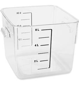 lot 3053 image: Cambro Food Storage Container 6 Quart Clear for KitchenSous VideMeal Prep