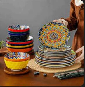 lot 3098 image: vancasso ceramic 24 piece dinner set