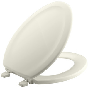 lot 3101 image: Stonewood Elongated Closed-Front Toilet Seat - Finish Biscuit