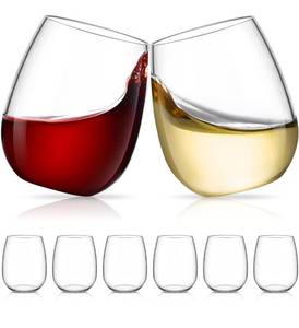 lot 3103 image: 6 Pack Unbreakable Tritan Plastic Wine Glasses, 16 oz Reusable Stemless Wine Glass, BPA Free Tumblers, Drinking Glassware, Perfect for Indoor & Outdoor, Poolside, Party, Camping, Shatterproof 100%