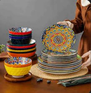 lot 3107 image: vancasso ceramic 24 piece dinner set