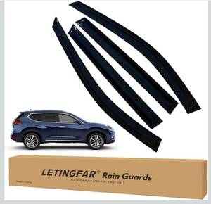 lot 3123 image: Window Visors Rain Guards for Nissan Rogue 2014 2015 2016 2017 2018 2019 2020 Accessories, Wind Deflectors Vent Shades for Nissan Rogue (Not for Rogue Sport Models)