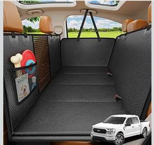 lot 3140 image: URPOWER Dog Car Seat Cover for Pets 100% Waterproof Seat Cover Hammock 600D Heavy Duty Scratch Proof Nonslip Durable Soft Back Seat Covers for Full Size Trucks