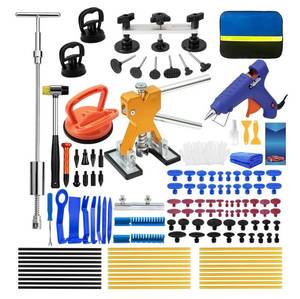 lot 3145 image: DIQDI 139PCS Car Dent Puller Kit, Professional Paintless Dent Removal Kit & Hail Damage Repair Tools with Glue Gun, for Car Door DIY Dent Repair at Home