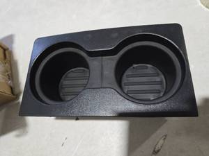 lot 3160 image: Dasbecan Front Center Console Cup Holder Insert Compatible with Ford F250 F350 F450 F550 Super Duty 2011-2015 Replaces# BC3Z7813562AA BC3Z-7813562-AA