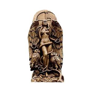 lot 3198 image: VBQFDPH Decorative Goddess Resin Statue, Nature Figurine, 8.66 x 3.54 x 1.18 inches, Hecate Statue