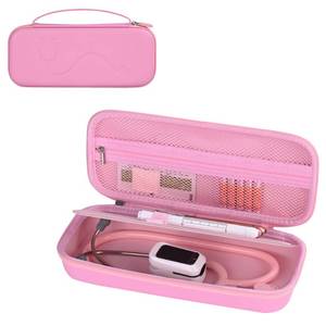 lot 3199 image: STUKCAZE Stethoscope Case for 3M Littmann Classic III, Lightweight II S.E, MDF Acoustica Stethoscope, Medical Assistant Essentials Hard case with Divider Interlayer for Nurse Accessories (Pink)