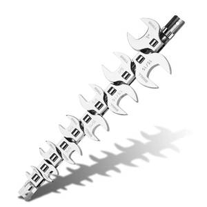 lot 3206 image: SHALL 38 Crows Foot Wrench Set, 11-Piece SAE Crowfoot Wrench Set with Clip-on Organizer, 38-1, Tools for Mechanics, Access Fasteners in Tight Spaces