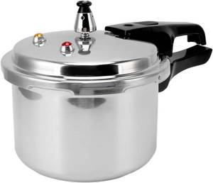 lot 3225 image: Small Pressure Cooker, Mini Aluminum Alloy Pressure Cooker with Magnetic bottom, Safety and Durable Compact Pressure Canner compatible for induction cookers and gas stoves (3L)