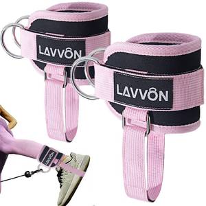lot 3257 image: LAVVON Ankle Straps for Cable Machines Kickbacks - Adjustable Comfort Ankle Cable Attachments for Gym Ankle Cuff Cable Machine Glute Kickback Straps - Leg Extensions, Curls & Ankle Cuffs Women