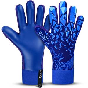 lot 3260 image: EFAH SPORTS Soccer Goalkeeper Gloves for Boys Kids Children Youth Adult Professional Goalkeeping Glove with Strong Grip Protection Palms (Blue, Size 3 Suitable for 5 to 6 Year Old)