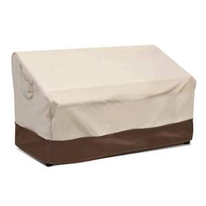 lot 3262 image: VAILGE Heavy Duty Patio Sofa Cover, 100% Waterproof Outdoor Sofa Cover, Large Lawn Patio Furniture Covers with Air Vent, Large(Standard), Beige & Brown