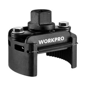 lot 3303 image: WORKPRO Universal Oil Filter Wrench (60-80mm) Adjustable with Auto-Clamp Spring, Oil Filter Removal Tool, Oil Filter Change Set, Ideal for Engine Filters, Conduit, & Fittings