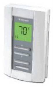 lot 3338 image: Honeywell TL7235A1003 Line Volt Pro Non-Programmable Digital Thermostat with Electronic Temperature Control, 240-Volt