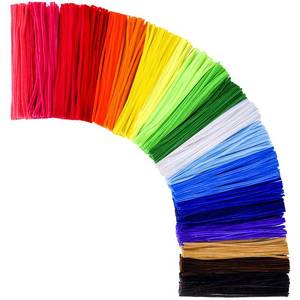 lot 3344 image: KASEMI Pipe Cleaners,1000 pcs and 20 Assorted Colors 12 inch Chenille Stems for DIY Art Creative Crafts Decorations