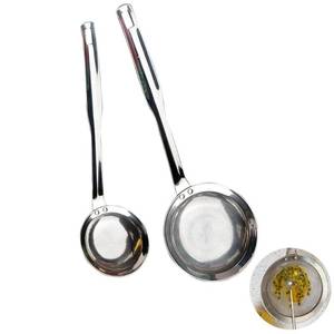 lot 3349 image: Fine Mesh Stainless Steel Colander 2025 Stainless Steel Filter,Durable Multi-Functional Kitchen Cooking Net Strainer (2-Piece Set),Strainers Fine Mesh Profesional Stainless Strainer.