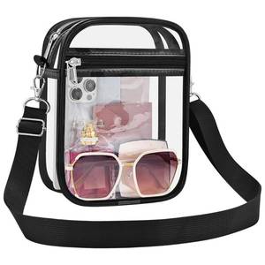 lot 3361 image: UEASE Clear Bag Stadium Approved Clear Purse for Women Transparent Crossbody Bag for Stadium Events Concerts Festivals