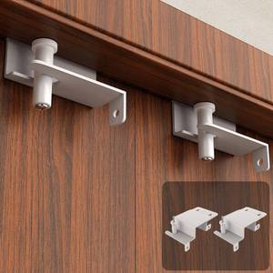 lot 3365 image: SANGIFT Adjustable Child Safety Door Top Lock with Ergonomic Grip, 2MM Thick Solid Steel Child Proof Door Top Lock for Interior Exterior Doors Easy Sliding Lock Unlock from Both Sides for Kids Safety