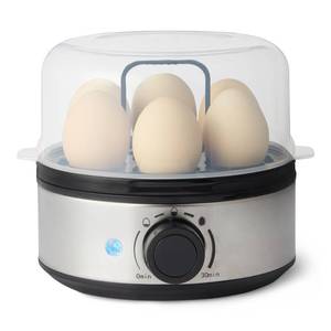 lot 3367 image: Amazon Basics Electric Egg Cooker for Hard-Boiled Eggs, 7-Egg Capacity, BPA Free, Black