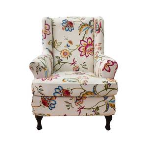 lot 3403 image: HAOYONG Wing Chair Slipcovers Printed Wingback Chair Covers 2 Pieces Wingback Armchair Slipcover Stretch Chair Slip Covers Washable Armchair Protector Cover for Living Room and Bedroom