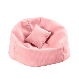 lot 3417 image: Doll Car Seat Compatible with Labubu, Handmade Bean Bag Chair for 5.9-6.7 inch Doll, Anti-Slip Bottom, Cute Doll Accessories for Display, Fans&Collectors Gifts, Durable Corduroy Fabric (Pink)