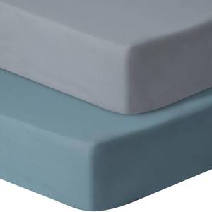 lot 3419 image: GUNTAIL Baby Crib Sheets for Boys Girls, 2 Pack Fitted Crib Sheet for Standard Crib and Toddler Mattress, Soft Microfiber Baby Sheet 52x28x8in. (Dark Green & Dark Grey)