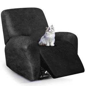 lot 3432 image: ANARACHON Leather Look Recliner Chair Covers, 4-Pieces Stretch Recliner Cover, Soft Reclining Chair Slipcover, Washable Furniture Protector for Large Lazy Boy Recliner (1 XL Seater, Dark Gray)