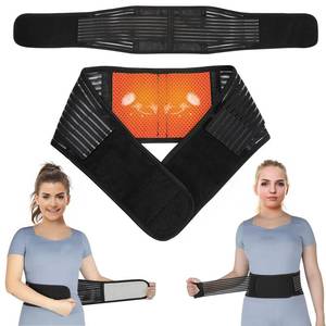 lot 3435 image: KkaFFe Back Support with Magnet, Tourmaline Magnetic Back Braces for Lower Back Pain Relief, Self Heating & Soothing Waist Band, Lumbar Support Belt for Herniated DiscSciatica(Small)