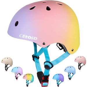 lot 3517 image: CELOID Kids Bike Helmet,Toddler Skateboard Helmets for Ages 5-6 Years Boys Girls,Adjustable Multi-Sport Bicycle Skateboarding Roller Skating Scooter Balance Bike Helmet,Pink Violet