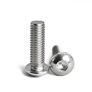 lot 3519 image: SUNXULIMI 10-32 x 1 Button Head Socket Cap Bolts Screws, 304 Stainless Steel, Allen Hex Drive, Bright Finish, Fully Machine Thread 50PCS
