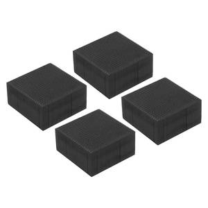 lot 3520 image: PATIKIL Rubber Anti-Vibration Pads, 4 Pcs Square Vibration Isolation Mats 1.97 x 1.97 x 1 for HVAC, Air Conditioner, Air Compressor, Washer, Dryer, Black