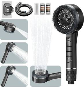 lot 3539 image: Filtered Shower Head with Handheld, High Pressure 3 Spray Showerhead with Filters & Upgraded Anti-clog Nozzles for Hard Water -Remove Chlorine, Reduce Dry Itchy Skin -ONOFF Switch for Pet Bath
