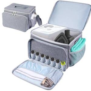 lot 3543 image: TXIYEAN Adjustable Compartments Carry Bag Compatible with Dupray Neat Steamer for Floors,Portable Steam Cleaner Storage Bag Household Hand Case with Extra Pockets Case Only