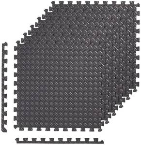 lot 3111 image: Amazon Basics Interlocking Foam Floor Mat Tiles for Home Gym Exercise, 24.7 x 24.7 x .5 Inches, Black - Pack of 6