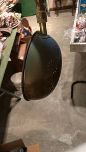 lot 40038 image: Traditional Cast Iron Roasting Pan with Wooden Handle