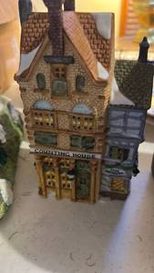 lot 40069 image: Christmas Village Ceramic Buildings Collection