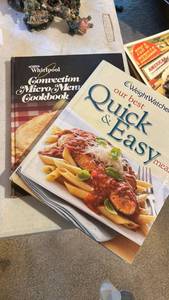 lot 40071 image: Whirlpool Convection Micro Menu Cookbook and Weight Watchers Quick & Easy Meals Cookbook Set