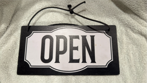 OPEN CLOSED Double-Sided Business Sign