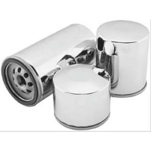 lot 71 image: Twin Power Twin Cam and M8 Chrome Oil Filter Rpls H-D 63798-99 with Backflow Valve - for Harley Davidson