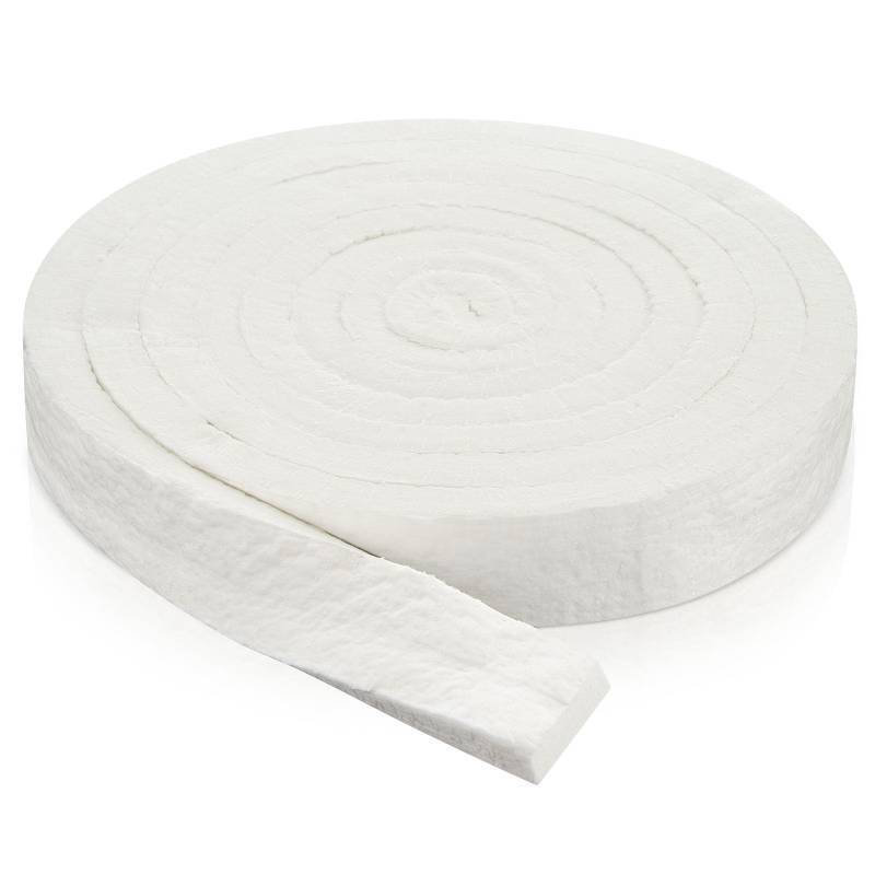 lot 36400 image: Fireproof Insert Insulation for Fireplace, Strip Fiber Blanket Rated to 2200f High Temperature Resistance Gasket for Wood Stove Pellet Stove Boiler Kiln Forge Fireplace, DIY - Retail $30